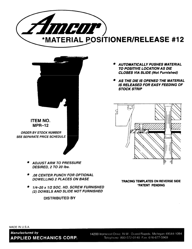 Material Positioner/R12